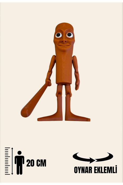 Tung Tung Tung Sahur Brainrot Eklemli-Mega Boy 20cm Figür