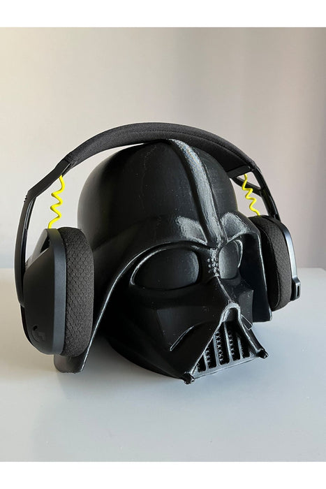 Star Wars Darth Vader Kulaklık Tutucu, Masaüstü Dekoratif Kulaklık Tutacağı, Kulaklık Standı - 20 Cm