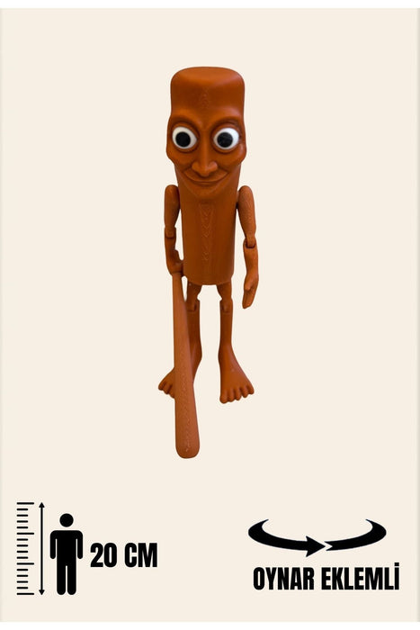 Tung Tung Tung Sahur Brainrot Eklemli-Mega Boy 20cm Figür