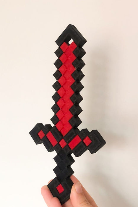 Bursa3dfilament Minecraft Kızıl Taş Kılıç/redstone Sword 25 Cm