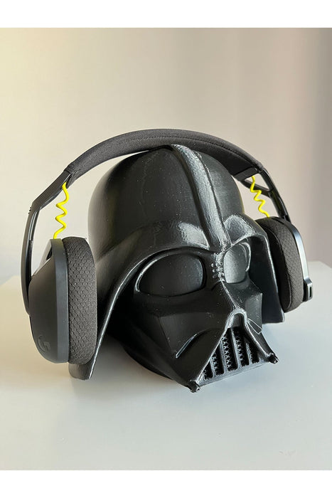 Star Wars Darth Vader Kulaklık Tutucu, Masaüstü Dekoratif Kulaklık Tutacağı, Kulaklık Standı - 20 Cm