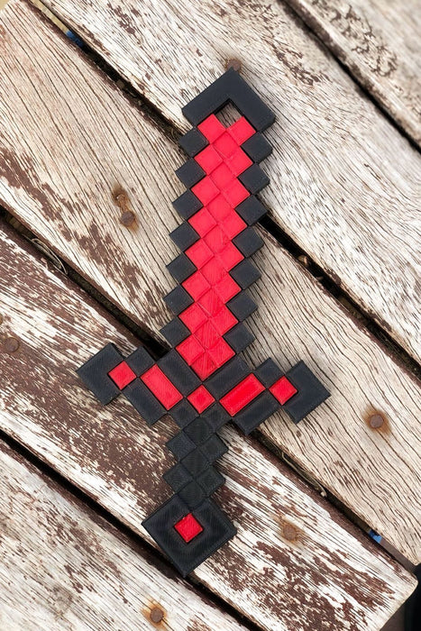 Bursa3dfilament Minecraft Kızıl Taş Kılıç/redstone Sword 25 Cm