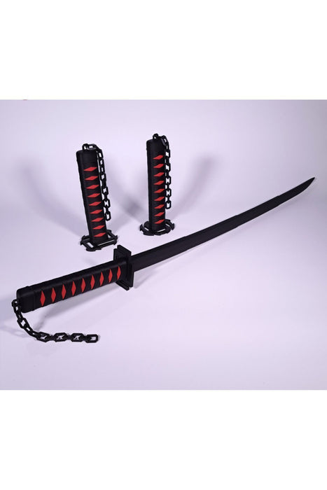 Katlanabilir Katana | Kurosaki İchigo Zanpakutou (BANKAİ) Bleach | 90 CM