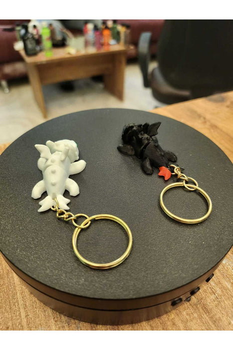 baby toothless dragon anahtarlık  2 ADET (SİYAH VE BEYAZ)