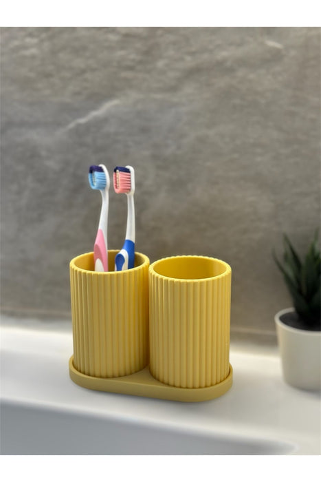 Diş Fırçalık Diş Fırçalık Seti Sarı