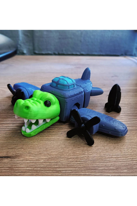 Bombardino Crocodilo Figürü Brainrot figür tung tung tung sahur ailesi