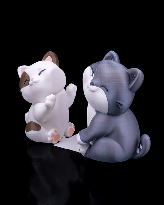 Kedi Kitap Desteği, 3D Baskı, Ev Dekorasyonu, Kitaplık Düzenleme, Kitap Sever Hediyesi.