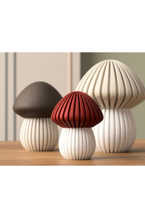 Mantar Dekoru - LED Mum Uyumlu