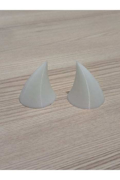 Kask Boynuz Süsü Aksesuarı Takım Beyaz Kask Boynuzu