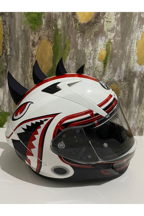 Motosiklet Kask Dikeni Kask Aksesuarı Kask Sivri Uçlar - Dikenli Görünüm Kask Aparat