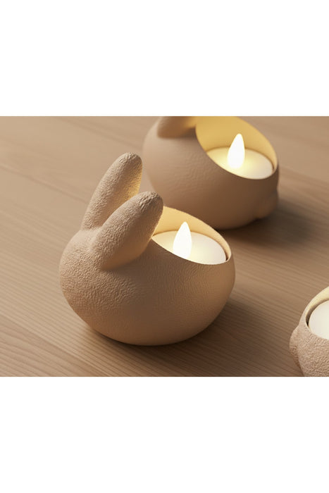 Tavşan kulak şık mumluk 7x8 cm