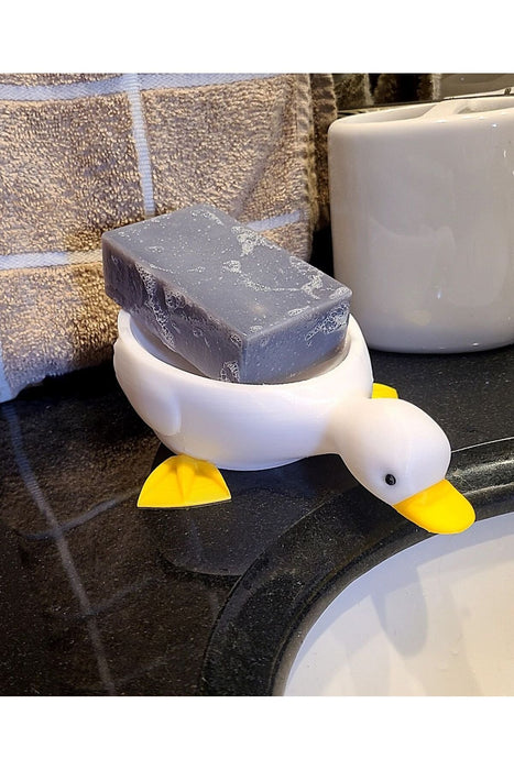 Eğlenceli Ördek Şeklinde Sabunluk – Suyla Arınan Sabunlar İçin Pratik Çözüm