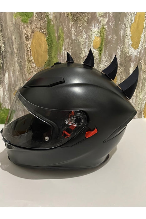Motosiklet Kask Dikeni Kask Aksesuarı Kask Sivri Uçlar - Dikenli Görünüm Kask Aparat