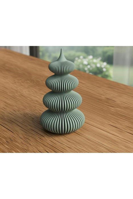 Modern Noel Ağacı - LED Mum Uyumlu 14 Cm