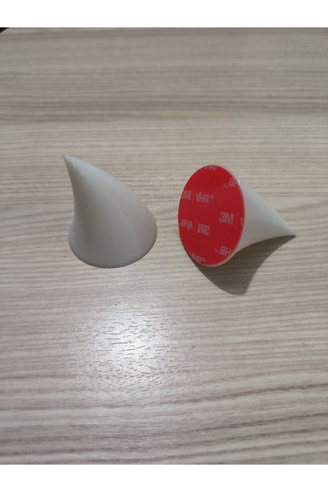 Kask Boynuz Süsü Aksesuarı Takım Beyaz Kask Boynuzu