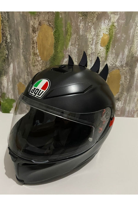 Motosiklet Kask Dikeni Kask Aksesuarı Kask Sivri Uçlar - Dikenli Görünüm Kask Aparat